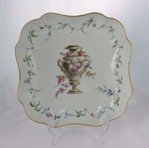 Large First Period Worcester James Giles Square Bowl
