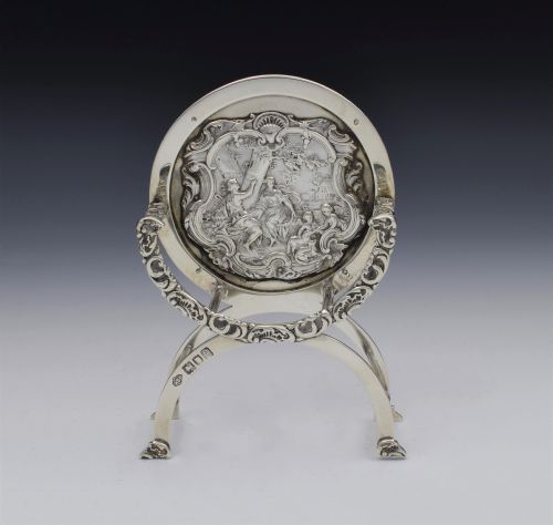 Unusual Edwardian English Silver Miniature Chair Novelty London 1902 Batson & Son