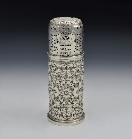 fig 1. Victorian Silver Lighthouse Sugar Caster London 1894 Woodward & Co