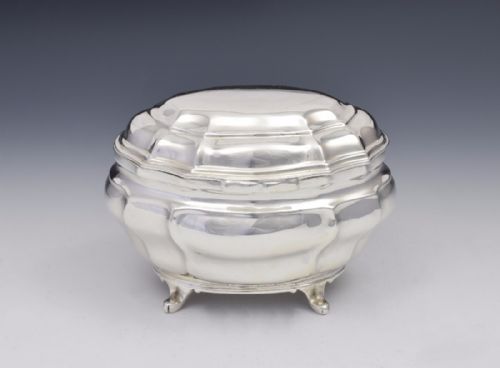 George V Silver Sugar Box Charles Stuart Harris 18thc German Style