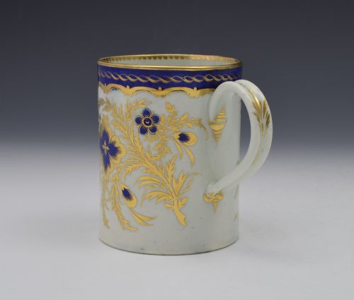 fig 1. Stunning First Period Worcester Porcelain Mug c.1785
