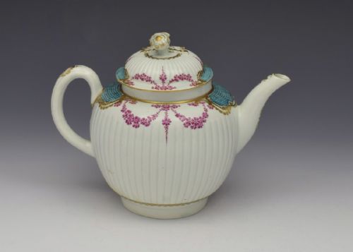 First Period Worcester Sevres Style Teapot, C.1770