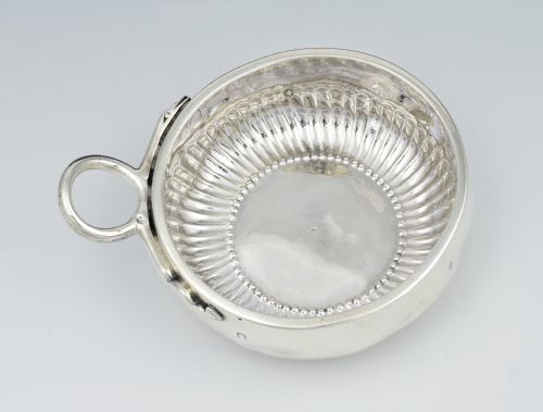 Large Early 19thc French Silver Wine Taster Tastevin Charles-marie Guidee