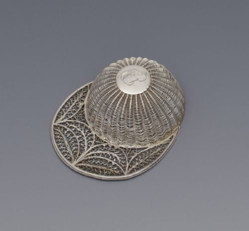 Georgian Silver Filigree Jockey Cap Caddy Spoon C.1800