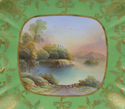 fig 1. AYNSLEY CABINET Dessrt Serving PLATE F. MICKLEWRIGHT c.1910