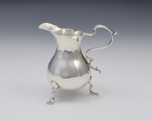 George II Silver Cream Jug London Philip Goddard Georgian