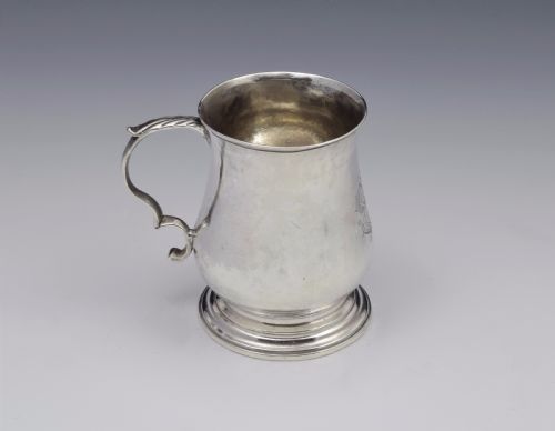Small George III 1/4 Pint Silver Christening Mug David Mowden
