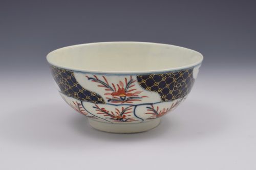 First Period Worcester Porcelain Imari Slop Bowl C.1775