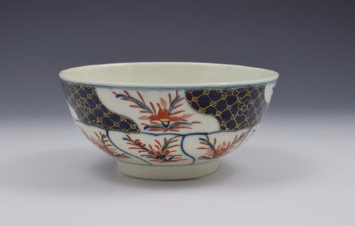fig 1. First Period Worcester Porcelain Imari Slop Bowl c.1775