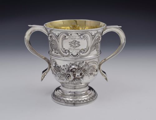 George II Silver Twin Handled Loving Cup "Feast of Saint Joseph" Georgian