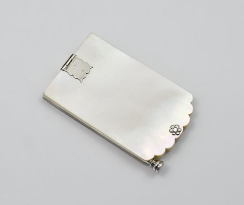 Edwardian Mother of Pearl Carnet De Bal / Dance Card Marker / Aide Memoire