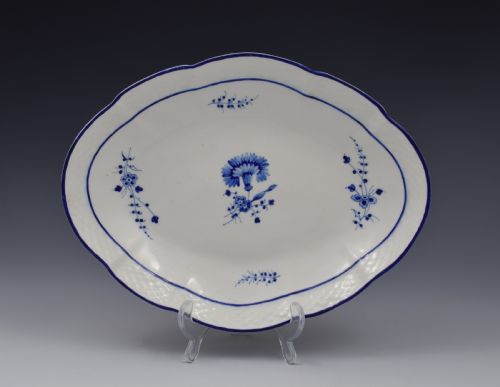 Chelsea Derby Porcelain Dish Gilliflower / Chantilly Sprigs Pattern C.1775
