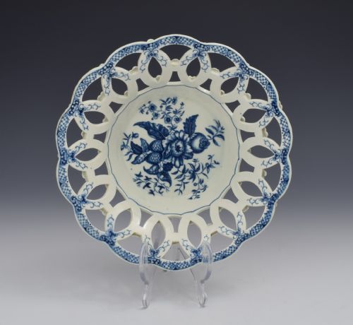 First Period Worcester Reticulated Basket Pine Cone Pattern C.1775