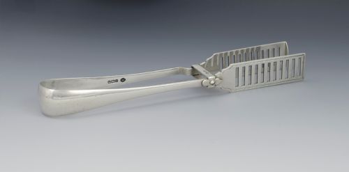 Silver Asparagus Tongs William Hutton & Sons Sheffield 1911