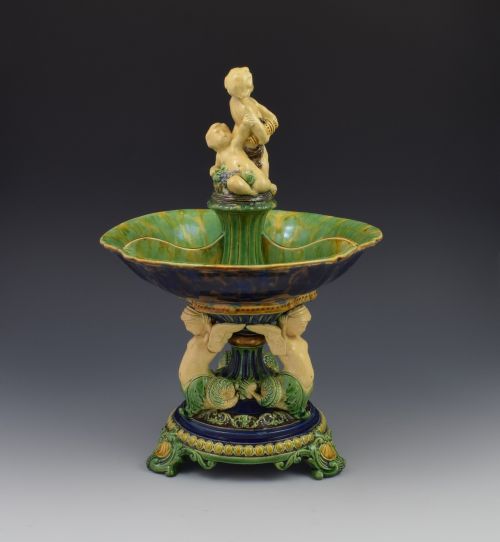 Minton Majolica Centrepiece Sweetmeat Server Dish Model 119