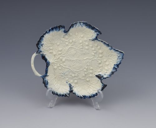 Fine Georgian Pearlware Leaf Shape Leeds Style Pickle Dish C.1790