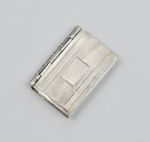 fig 1. Early Victorian Silver Novelty Book Vinaigrette Edward Smith 1847