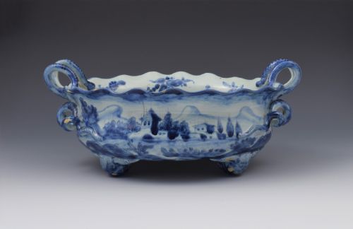 19th Century Cantagalli Italian Faience Jardiniere / Centrepiece