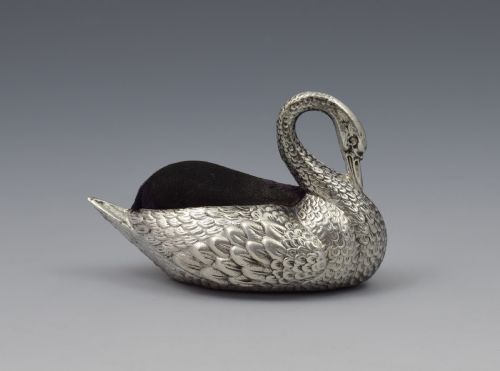 Sterling Silver Novelty Swan Pin Cushion Adie & Lovekin