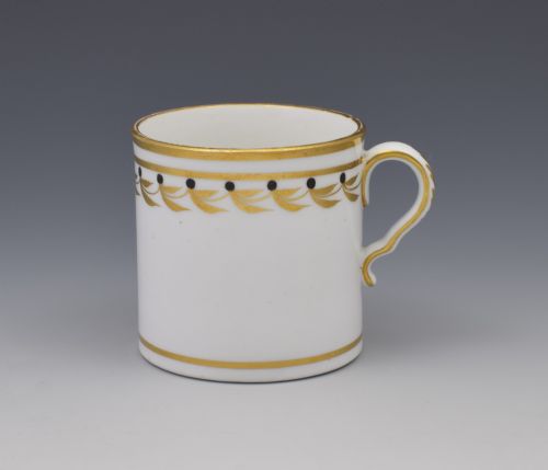 Rare Spode Early 19thc Black & Gilded Coffee Can