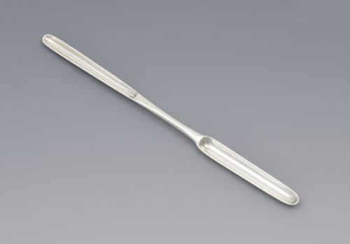 Rare Baby Miniature Georgian Silver Marrow Scoop Spoon