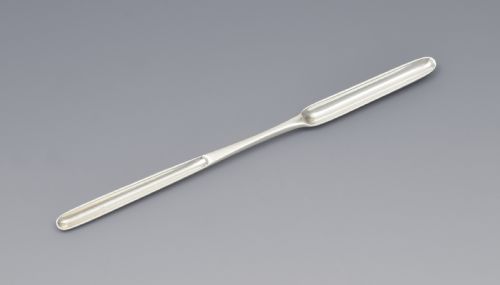 fig 1. Rare baby miniature Georgian silver marrow scoop spoon