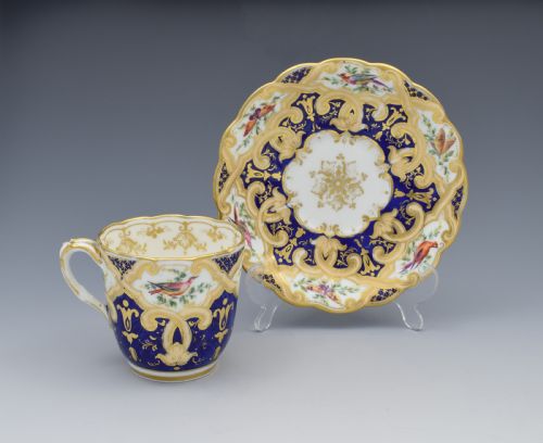 fig 1. Lovely 19th Century Ridgway Porcelain Cup & Saucer