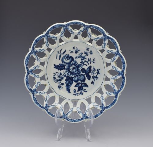 First Period Worcester Reticulated Basket Pine Cone Pattern C.1775
