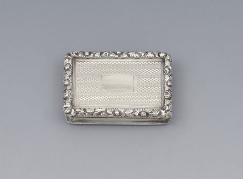 fig 1. Georgian Silver Vinaigrette Nathaniel Mills 1827