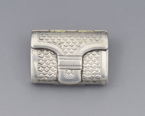 Georgian Silver Satchel Purse Vinaigrette Joseph Willmore