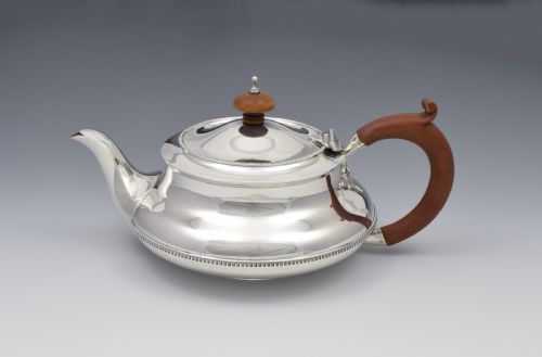 fig 2. Art Deco 3 Piece Silver Tea Set Alexander Clark & Co. Ltd