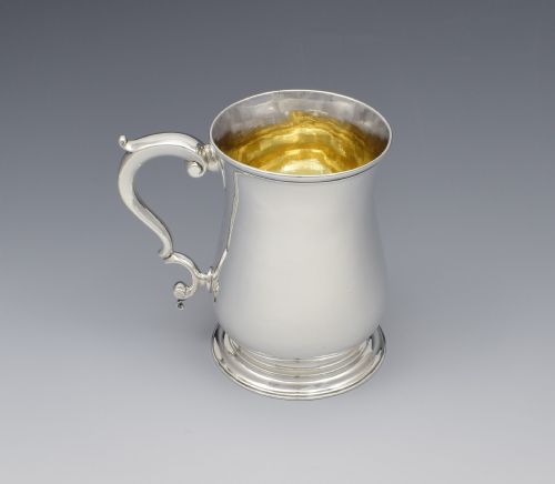 Lovely George III Silver Beer Mug Whipham & Wright 1766 Tankard