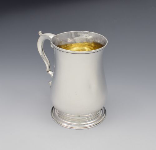 fig 1. Lovely George III Silver Beer Mug Whipham & Wright 1766 Tankard
