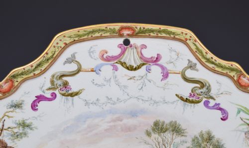 fig 1. Large 19th Century French Lille Faience Wall Plaque