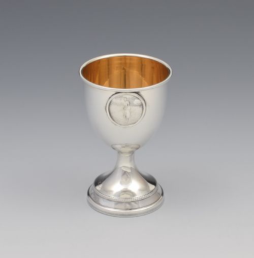 Art Deco Silver Golfer Egg Cup London 1927 Golf