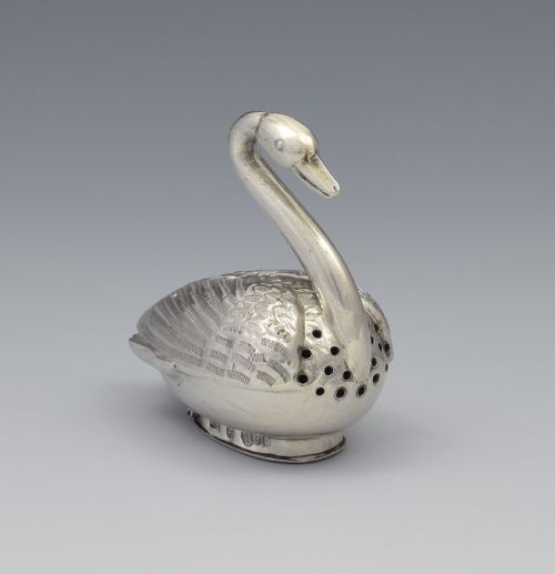 Victorian Imported Dutch Novelty Silver Swan Vinaigrette Sheffield 1895