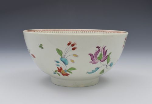 fig 1. First Period Worcester Porcelain Kakiemon Palette Slop Bowl