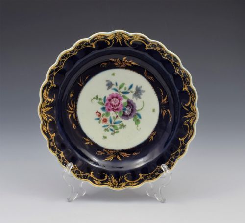 First Period Worcester Porcelain Compagnie Des Indes Dessert Plate C.1770