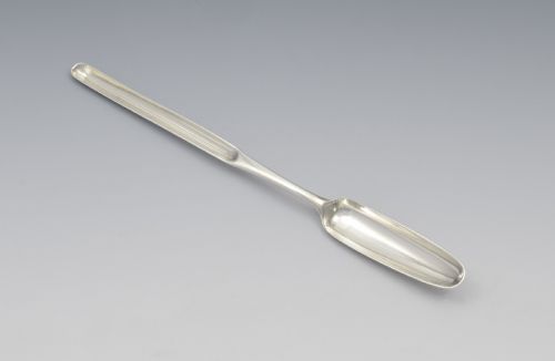 fig 1. Georgian Double Ended Silver Marrow Scoop Solomon Hougham