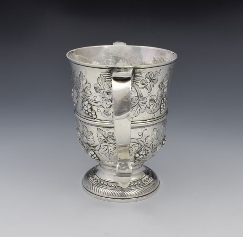 fig 2. George II Silver Twin Handled Loving Cup Benjamin Cartwright I Georgian Trophy