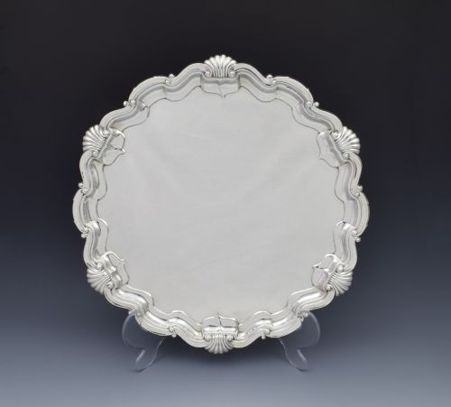 Large 14 3/4" Silver Salver Goldsmiths & Silversmiths Co.
