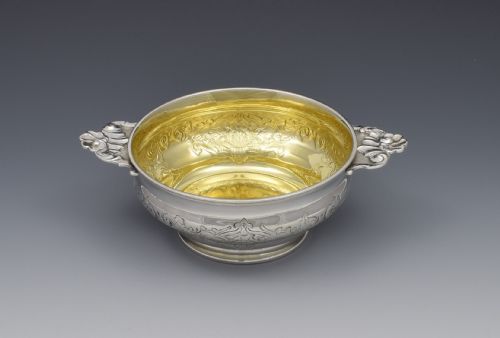 Art Nouveau Danish Silver Quaich Anton Michelsen