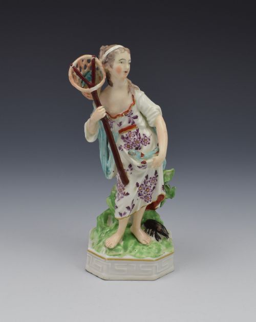 18th Century Derby Porcelain Allegorical Figure of Water Elements Pierre Stephan