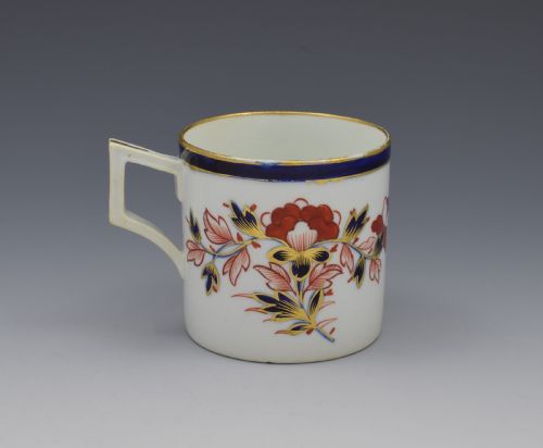 Derby Porcelain Imari Coffee Can French Handle C.1810