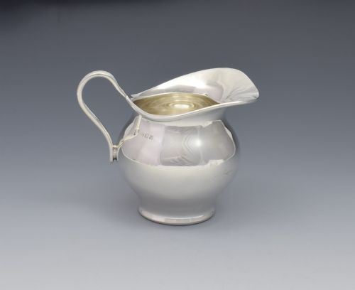 Stylish George V Silver Cream Jug Boyton & Sons