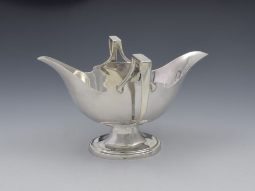 Edwardian Silver Double Lipped Sauceboat Mappin & Webb