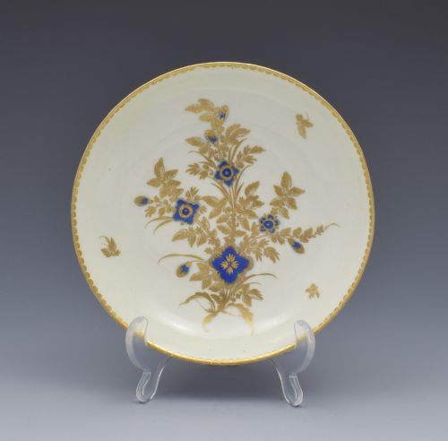 fig 1. First Period Worcester Porcelain Tea Cup & Saucer c.1785