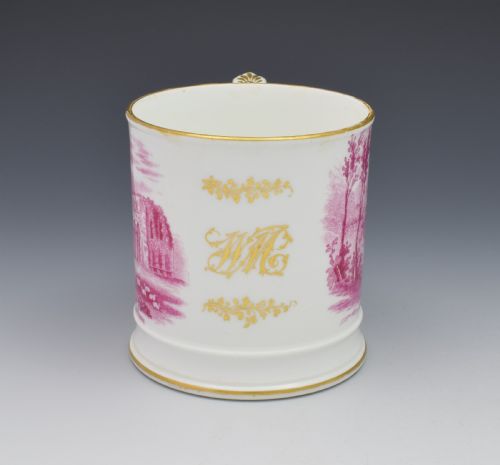 fig 1. Early 19th Century Coalport Commemorative Ironbridge Porter Mug c.1825