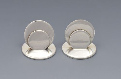 Pair Sampson Mordan Silver Place-card Menu Holders Chester 1911