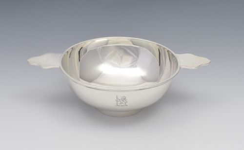 Large Victorian Scottish Silver Quaich Edinburgh Mackay & Chisholm